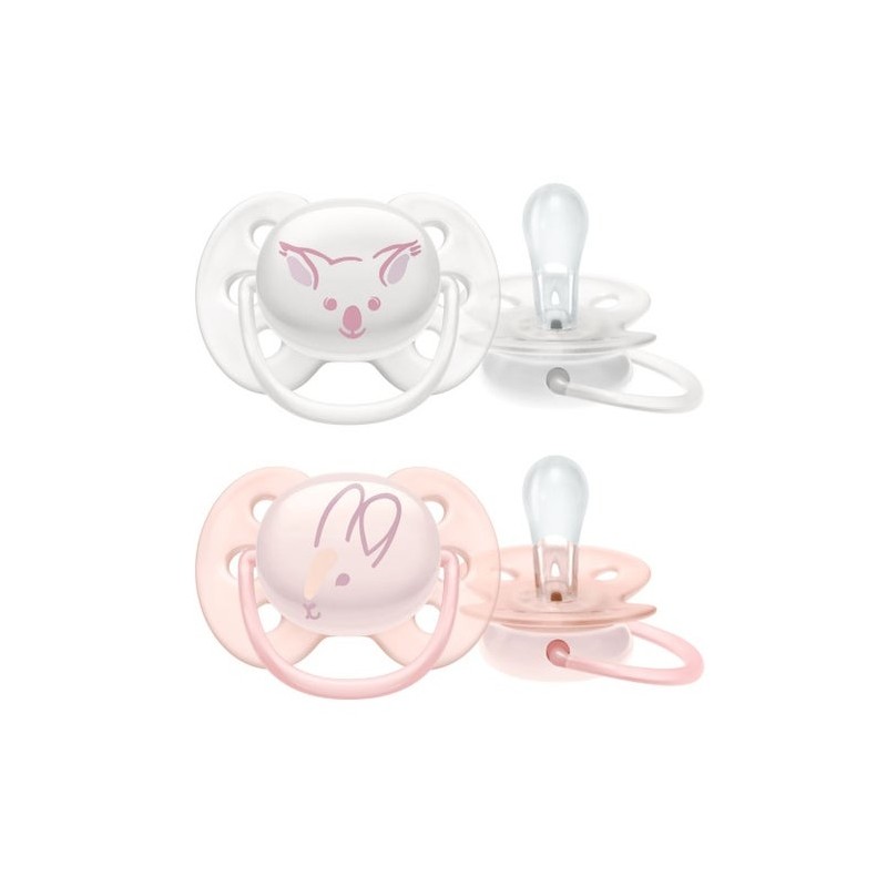 Avent Chupete Ultra Soft Decorado 0-6 Niña