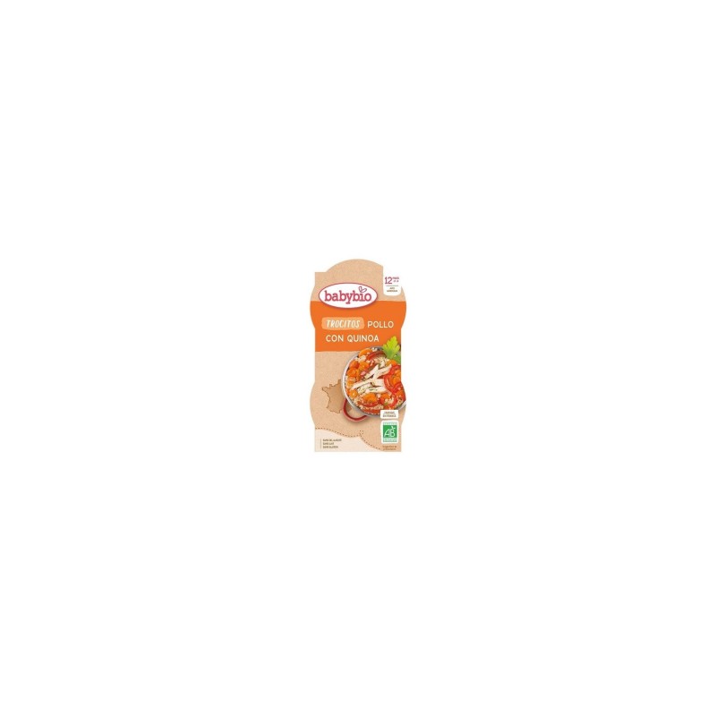 Babybio Trocitos Pollo Quinoa +12 Meses 2X200G