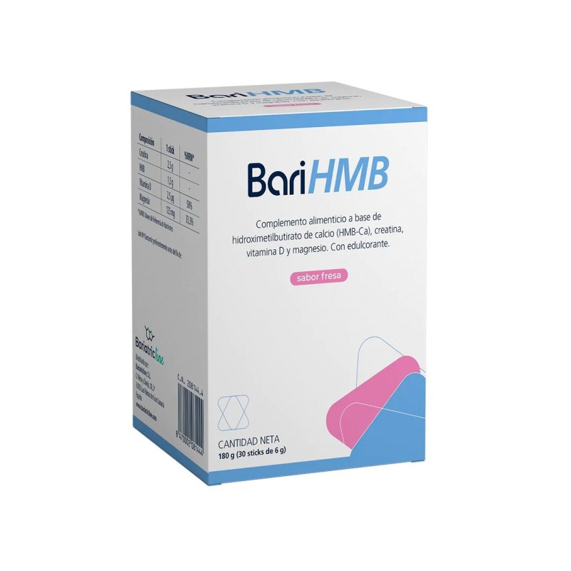 Barihmb 30 Sticks Es Un Complemento Alimenticio Que Contribuye Al Funcionamiento Normal De Los Musculos.