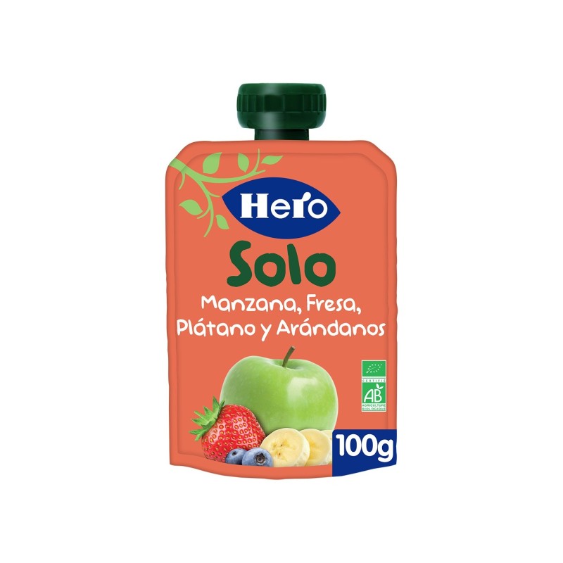 Hero Manzana Platano Fresa Bolsita 100Gr