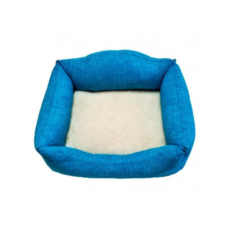 Siesta Cama Turquesa Cojin Borreguito 55 Cm