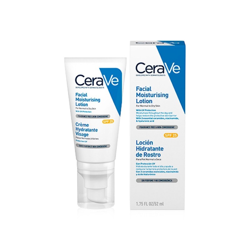 Cerave Loción Hidratante Rostro Spf25 52Ml