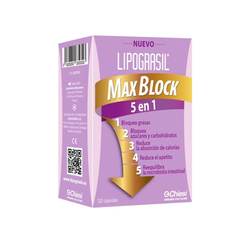 Lipograsil Max Block 5 En 1 120 Capsulas