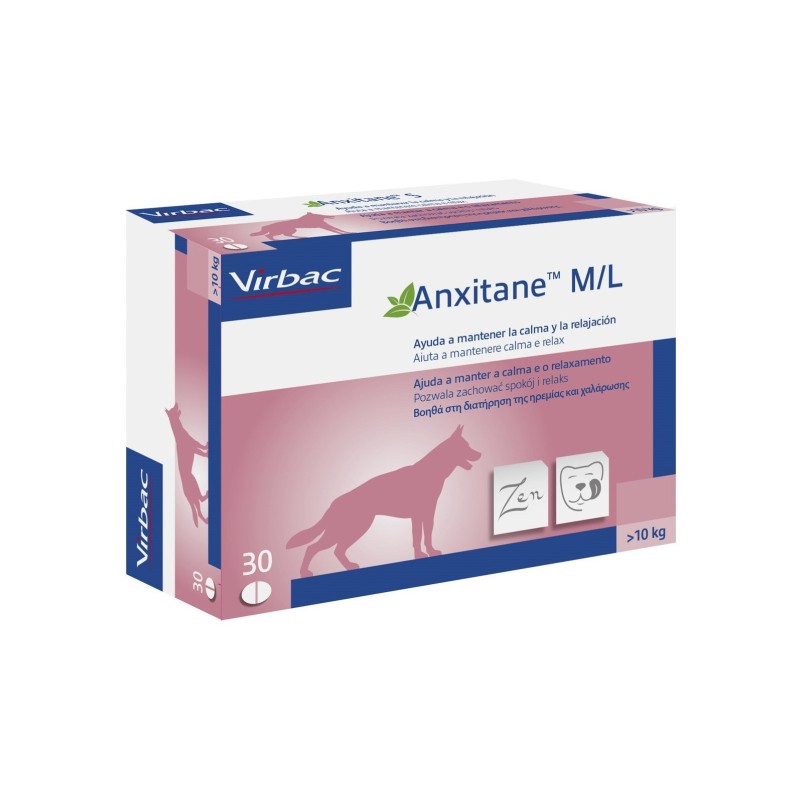 Virbac Anxitane Relajante M Y L 30 Comprimidos