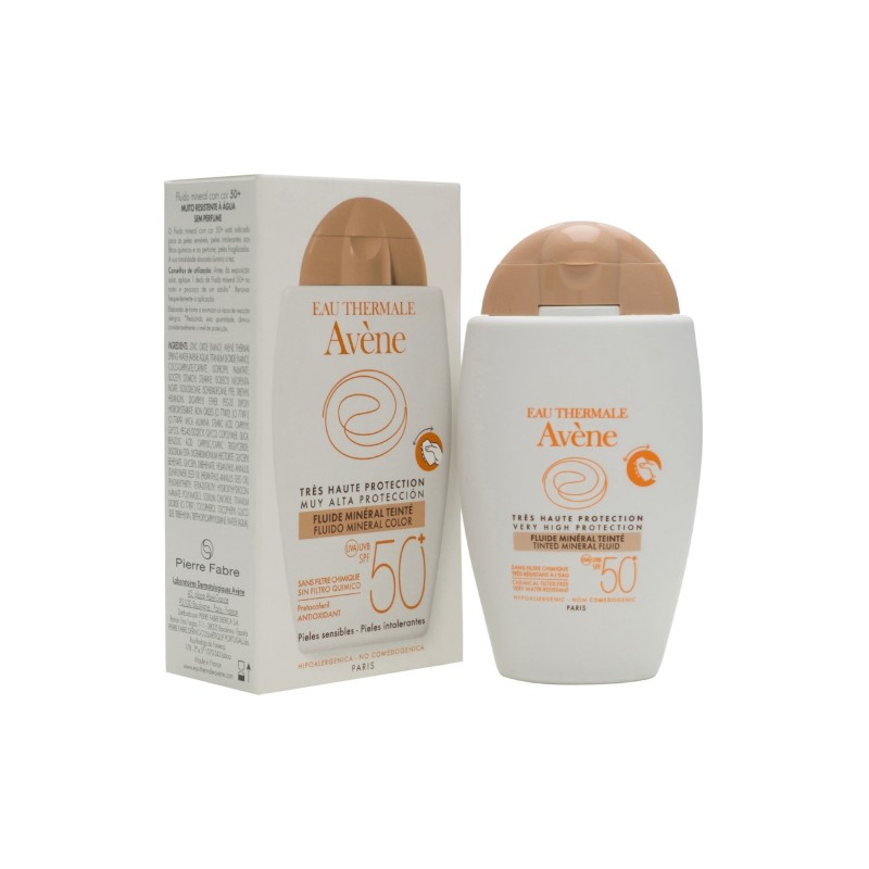 Avene Solar Fluido Mineral Spf50+ Color 40Ml