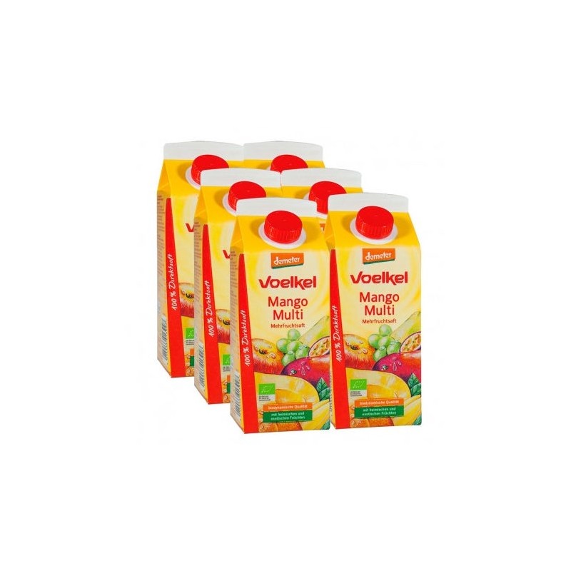 Demeter Pack Voelkel Zumo De Mango Con Multifrutas Bio 6X750Ml