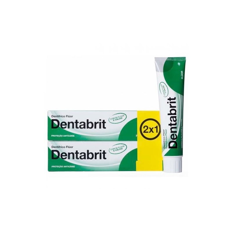 Dentabrit Pasta Dental Fluor 125Ml. 2X1