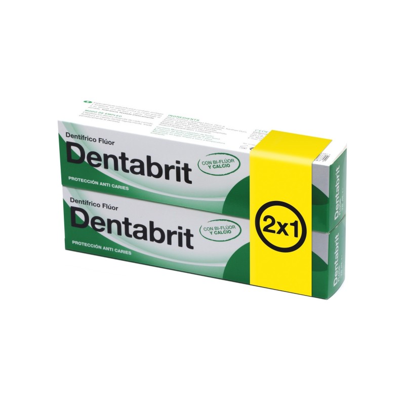 Dentabrit Pasta Dental Fluor 75Ml. 2X1