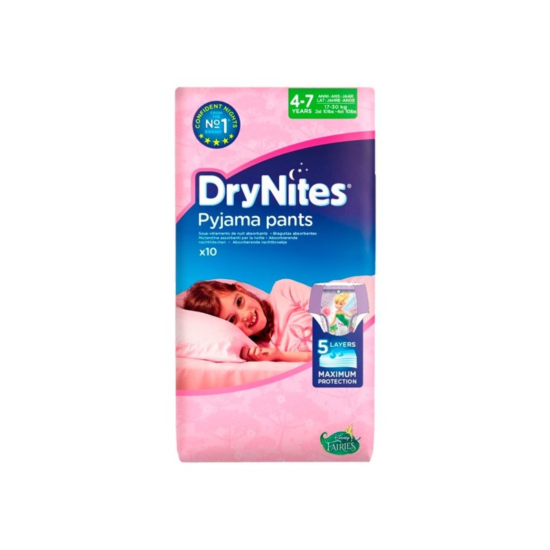 Drynites Niña 4-7 Años 10U