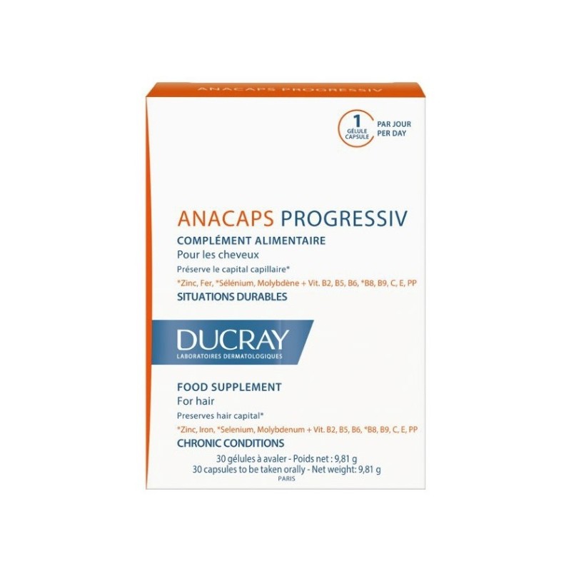 Ducray Anacaps Progressiv 30 Cápsulas