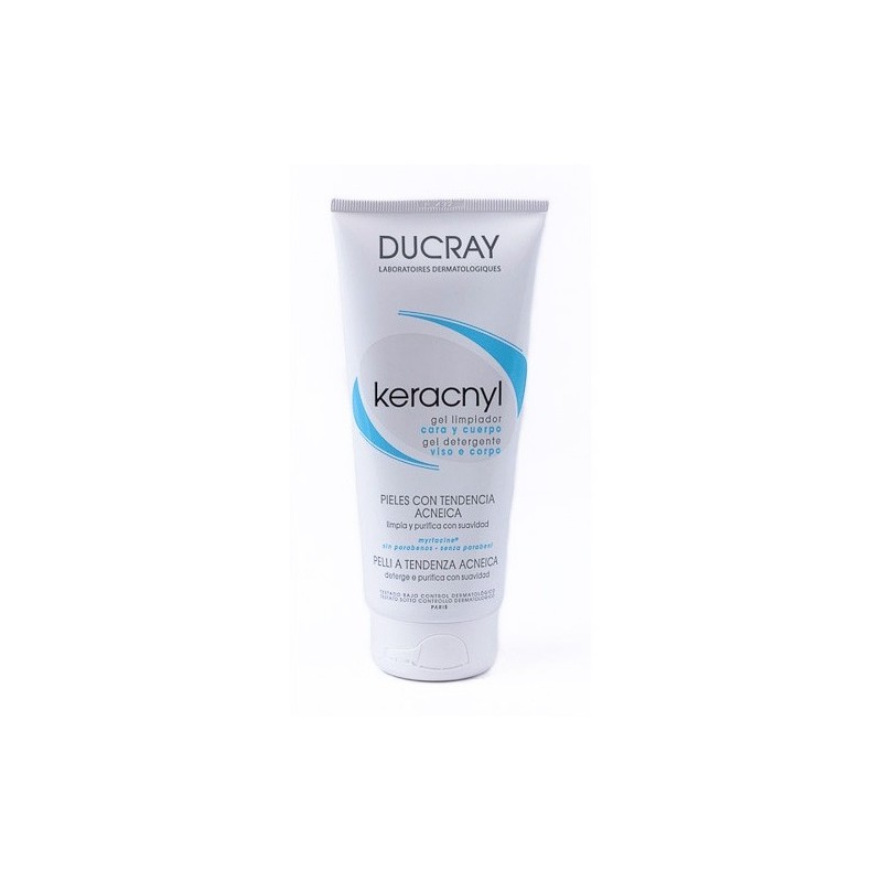 Ducray Keracnyl Gel Limpiador Acne 200Ml