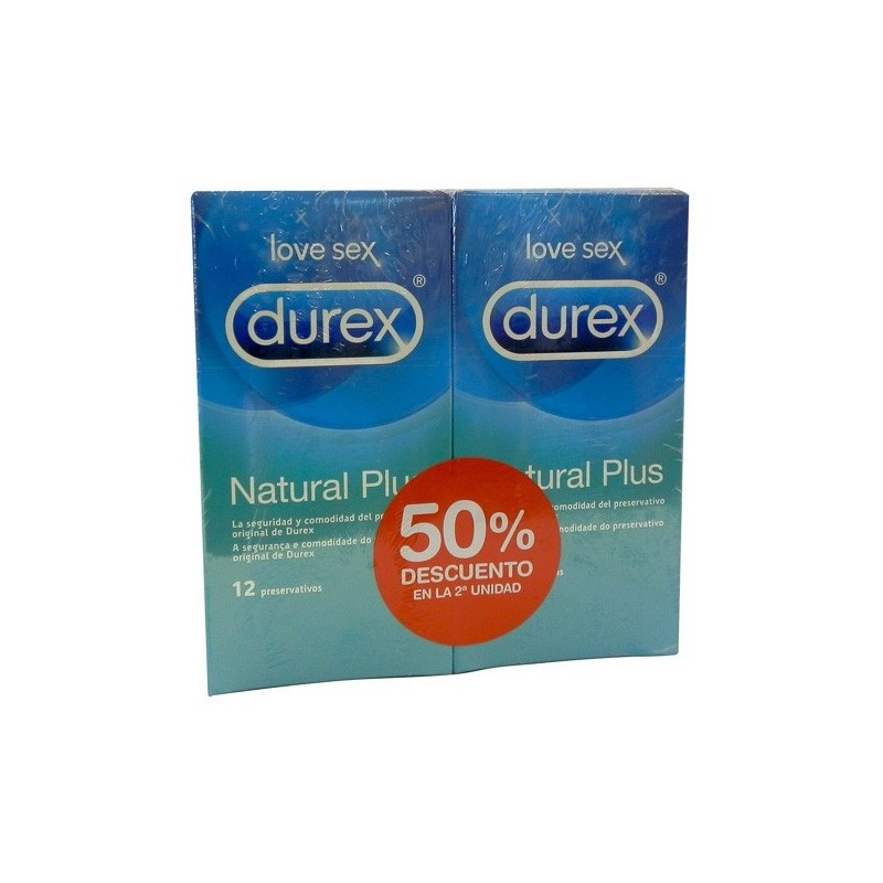 Durex Natural Plus Preservativos 2X12 Uds