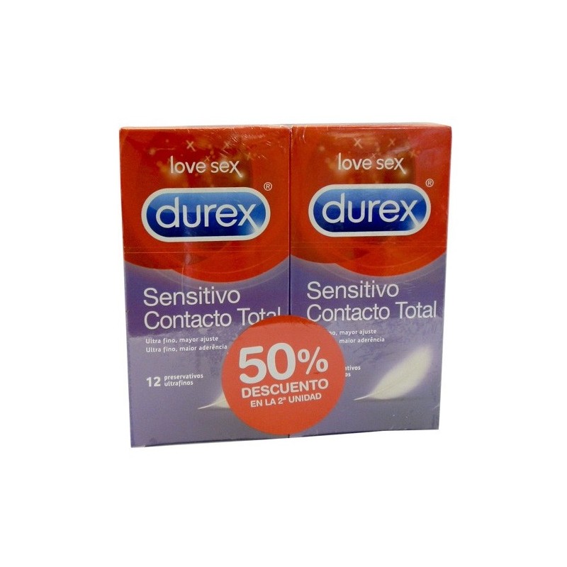 Preserva.Durex Duplo Cont Total 12 Und