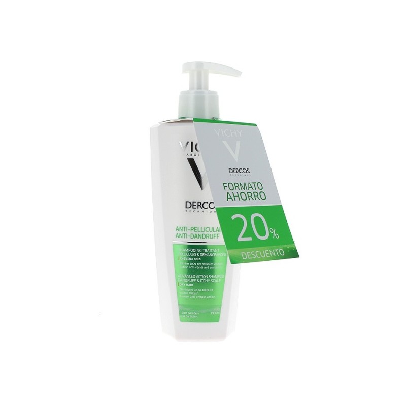 Vichy Dercos Champú Anticaspa Cabello Seco 400Ml