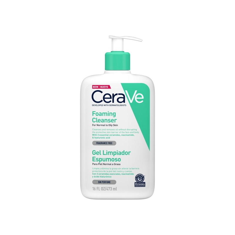 Cerave Gel Limpiador Espumoso 473Ml