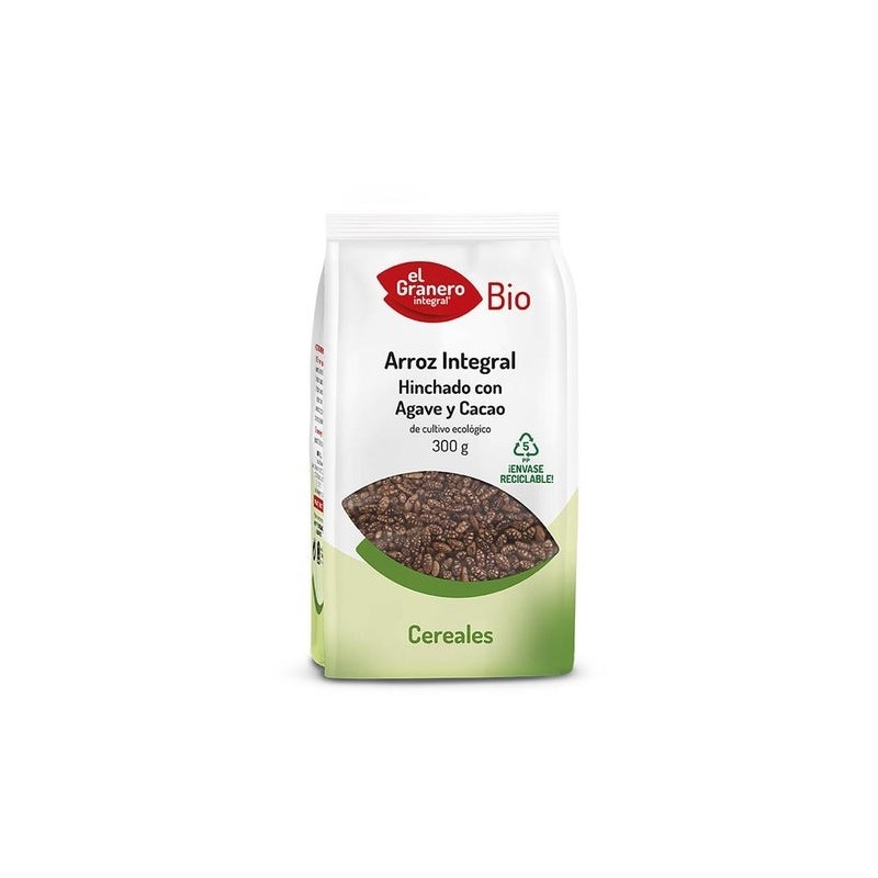 El Granero Integral Arroz Integral Hinchado Agave Y Cacao Bio 300G