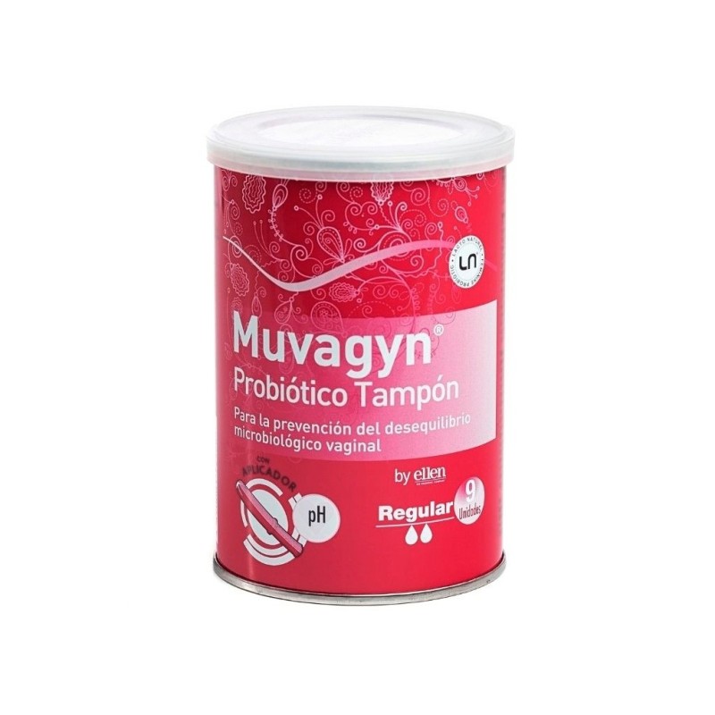 Muvagyn Probiótico Tampon Regular C/A 9U