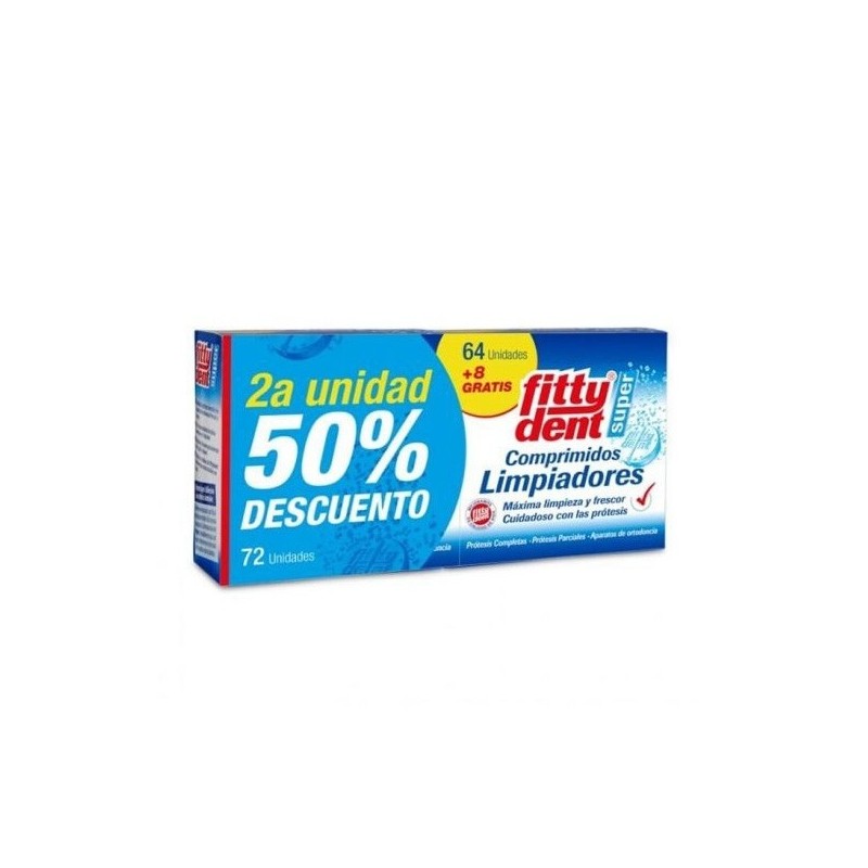 Fittydent Limpiador 72 Pack 2ª Ui 50 %