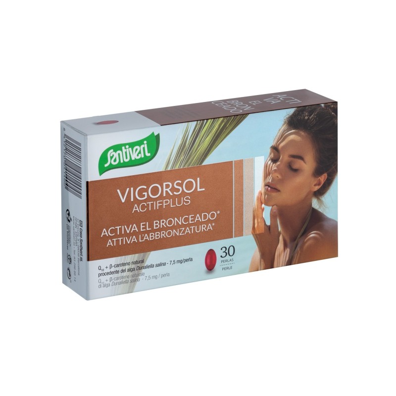 Santiveri Vigorsol Active Plus Para Activar El Bronceado 30 Perlas