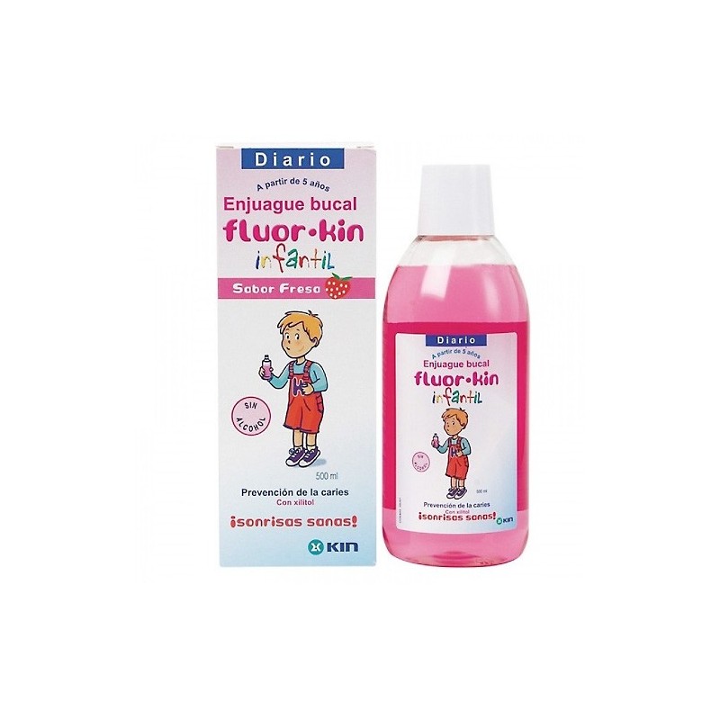 Fluorkin Infantil Enjuague Fresa 500 Ml