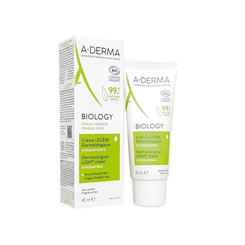 Aderma Biology Crema Hidratante Ligera Dermatológica 40Ml