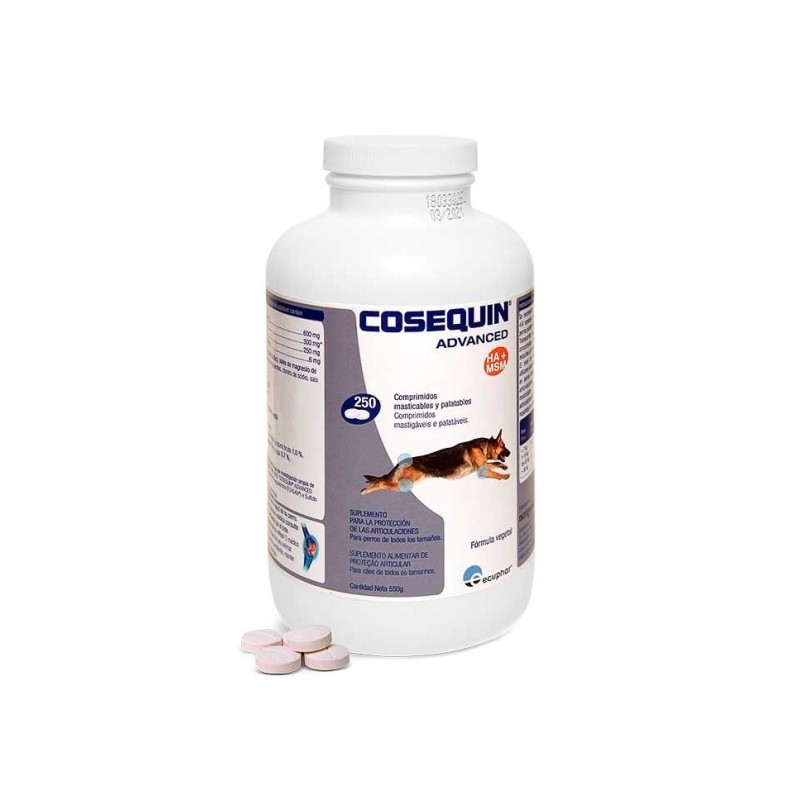 Ecuphar Cosequin Advance Msm Ha 250 Comprimidos