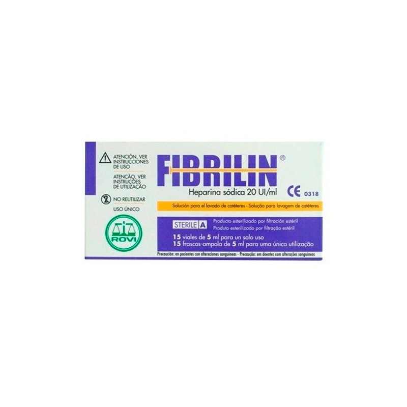 Fibrilin Heparina Sodica 15 Viales X 5Ml