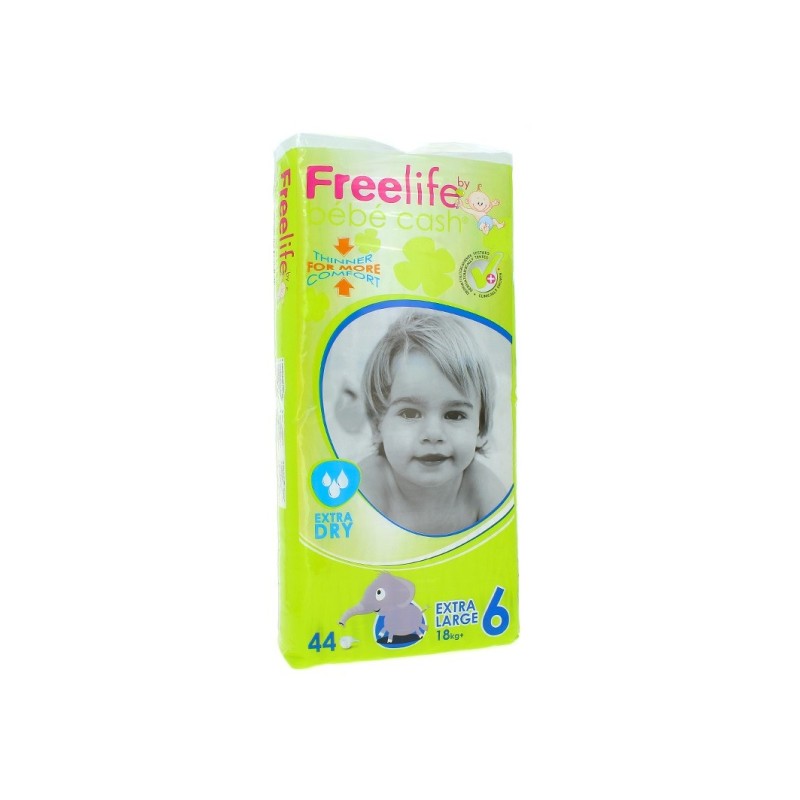 Freelife Pañal Bebecash 6 Xl +18Kg 35Uds