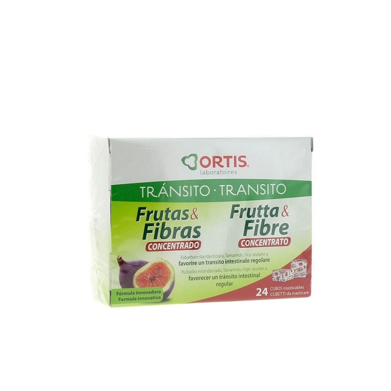 Ortis Frutas Fibras Forte 24 Cubos Masticables