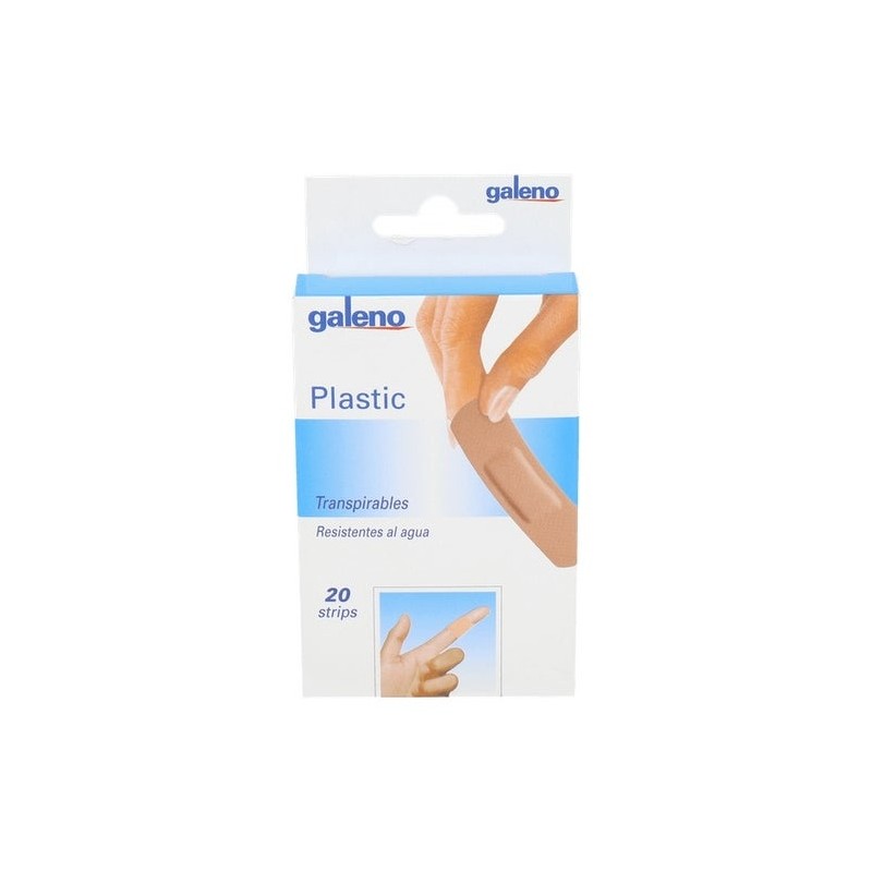 Galeno Tiras Protec Plastic Aposito Adhesivo 20 U 2 Tamaños Col