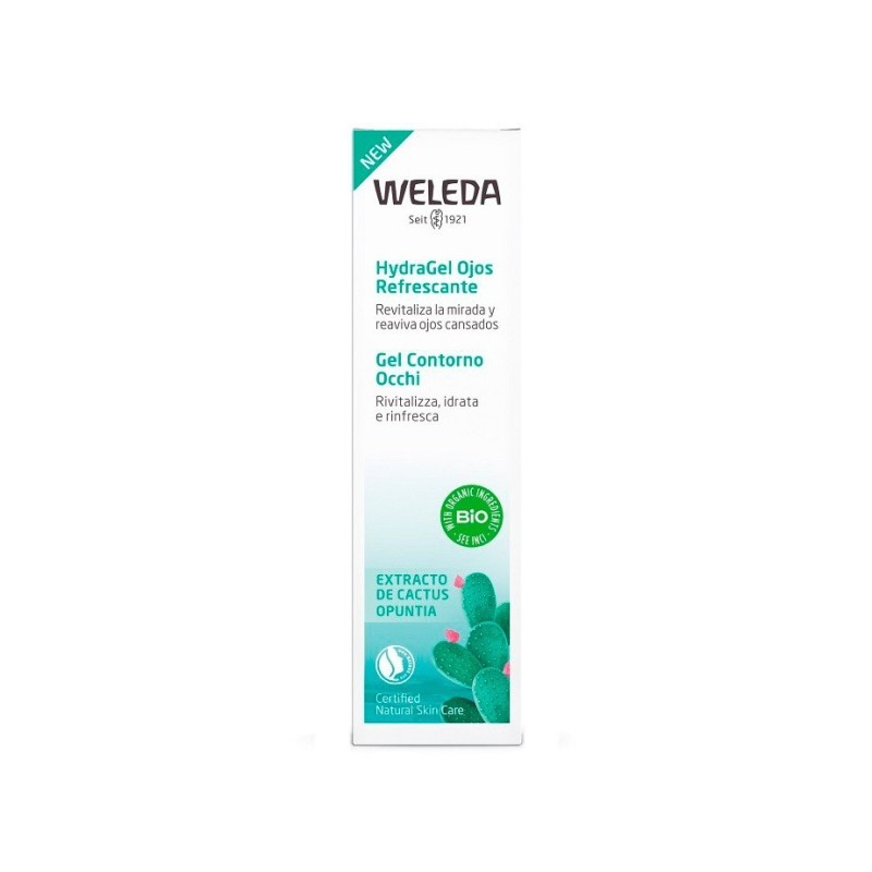 Weleda Hydragel Contorno De Ojos Refrescante 10Ml Con Extracto De Cactus