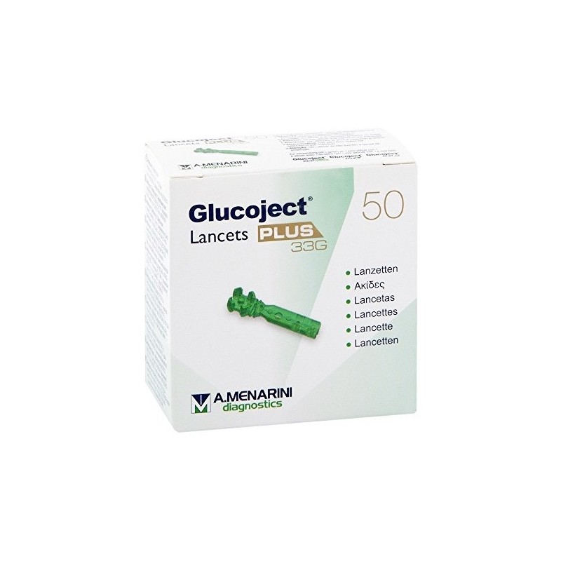 Glucoject  50 Lancets Plus 33G  Menarini