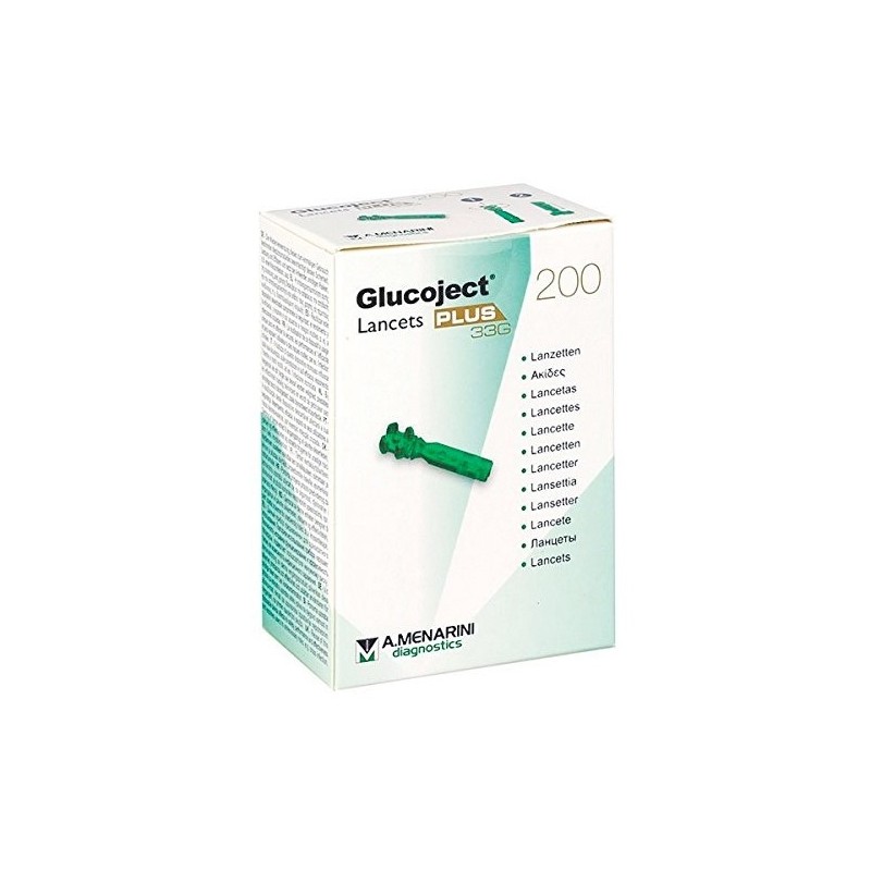 Glucoject  200 Lancets Plus 33G  Menarini