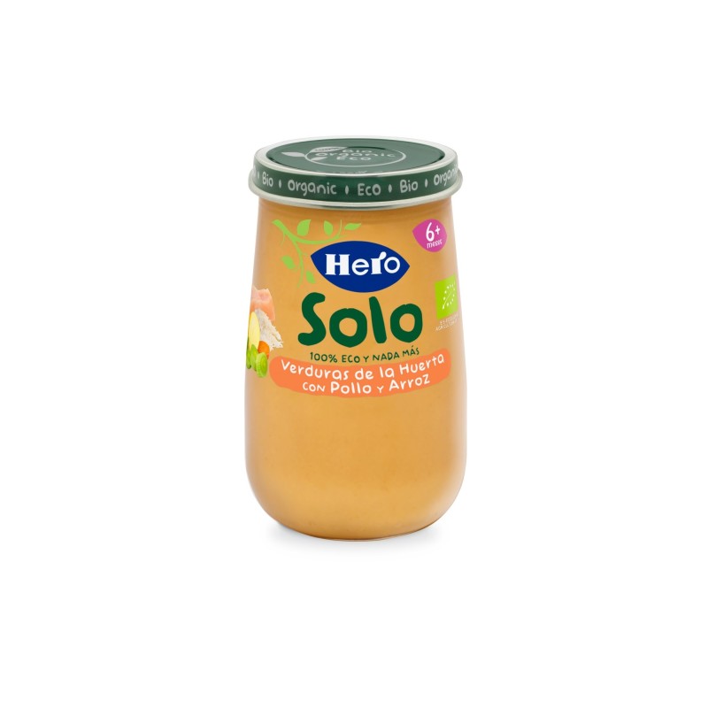 Hero Baby Solo Ecológico Verdura Pollo Y Arroz 190G