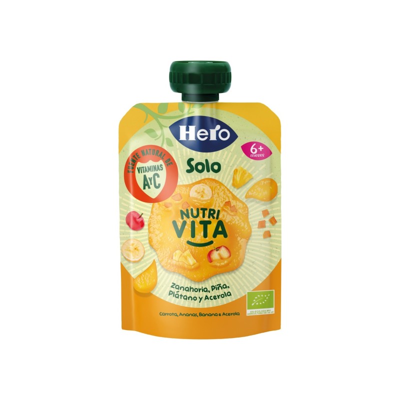 Hero Baby Solo Zanahoria Piña 100Gr.