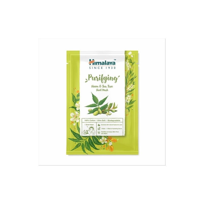 Himalaya Purifying Neem & Tea Tree Sheet Mask 30Ml