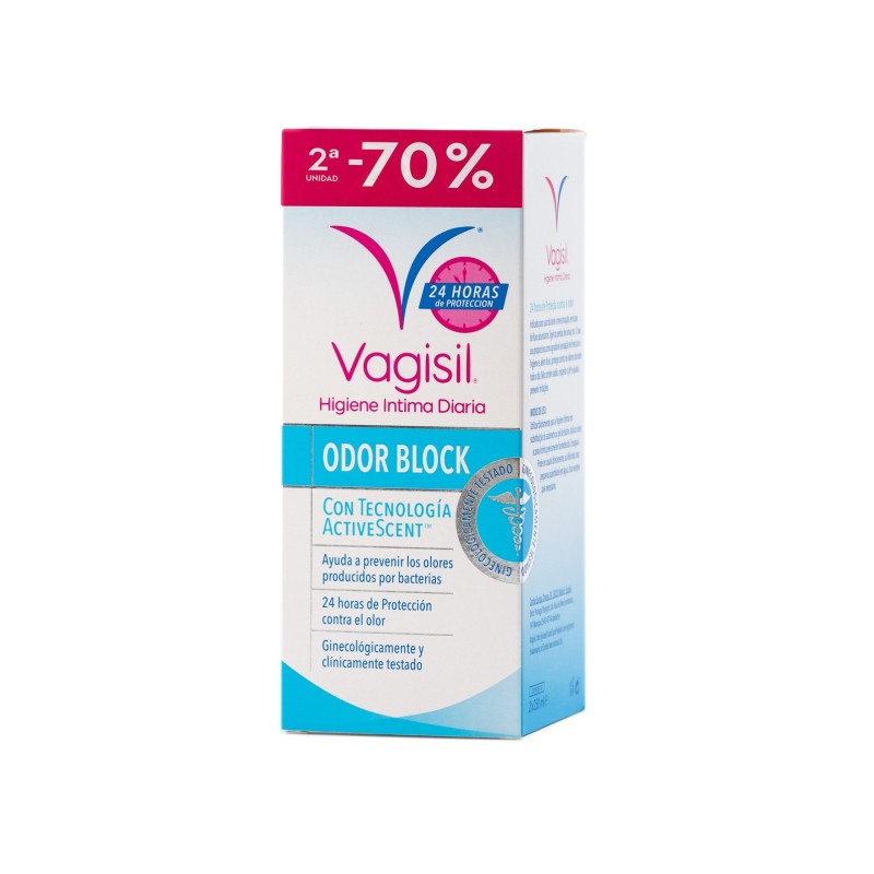 Vagisil Higiene Íntima Diaria Odor Block Pack 2X250Ml