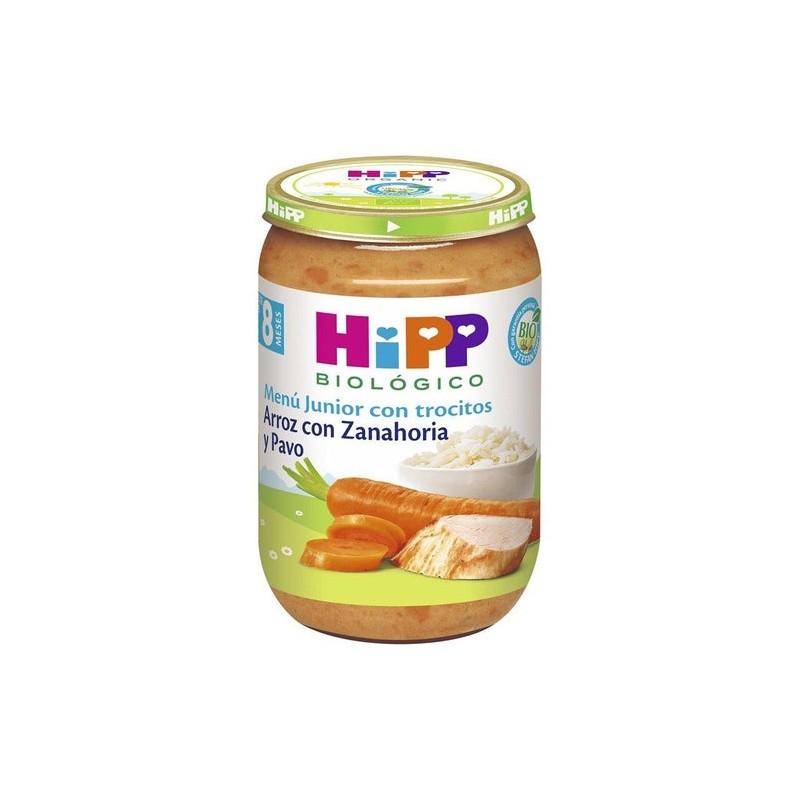 Hipp Tarrito De Arroz Con Zanahoria Y Pavo Bio 220G