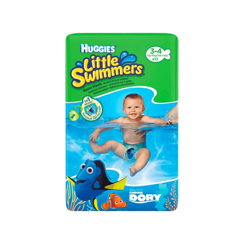 Huggies Pañal Bañador Swimmers 7-15Kg 12Uds