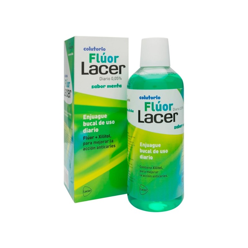 Lacer Kit Fluor Menta C.Luminosas 500Ml