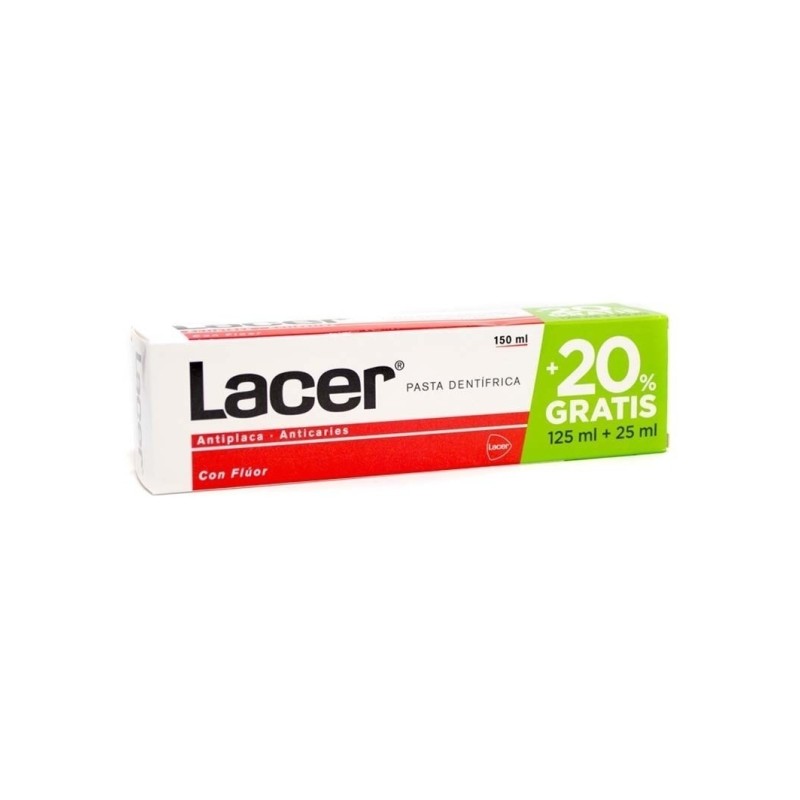 Lacer Pasta 125Ml +20% Gratis