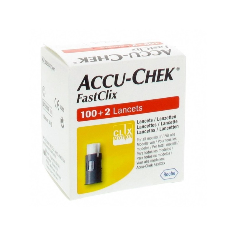 Roche Accu-Chek Fastclix 102 Lancetas