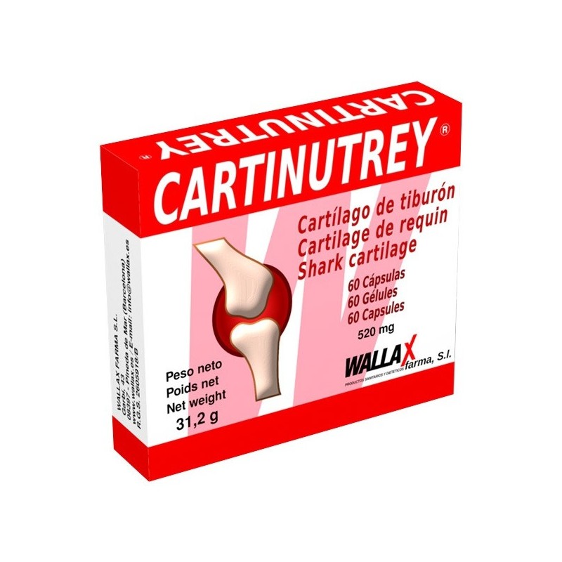 Wallas Cartinutrey Cartílago De Tiburón 60 Cápsulas