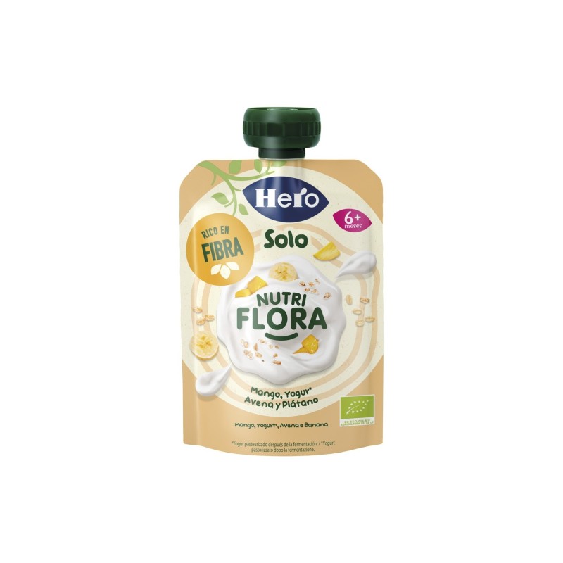 Hero Bolsita Solo De Mango, Yogur, Plátano Y Avena