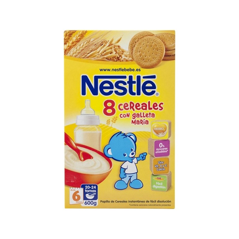 Nestlé Papilla 8 Cereales Con Galleta 900G