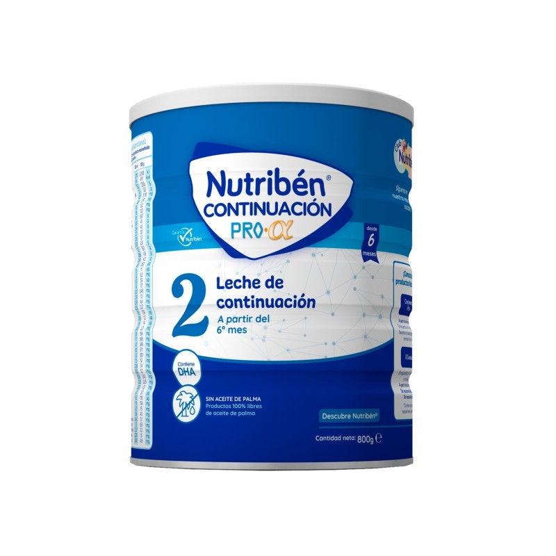 Nutribén Continuación Pro-Alfa 2, Leche Infantil Desde Los 6 Meses 800G