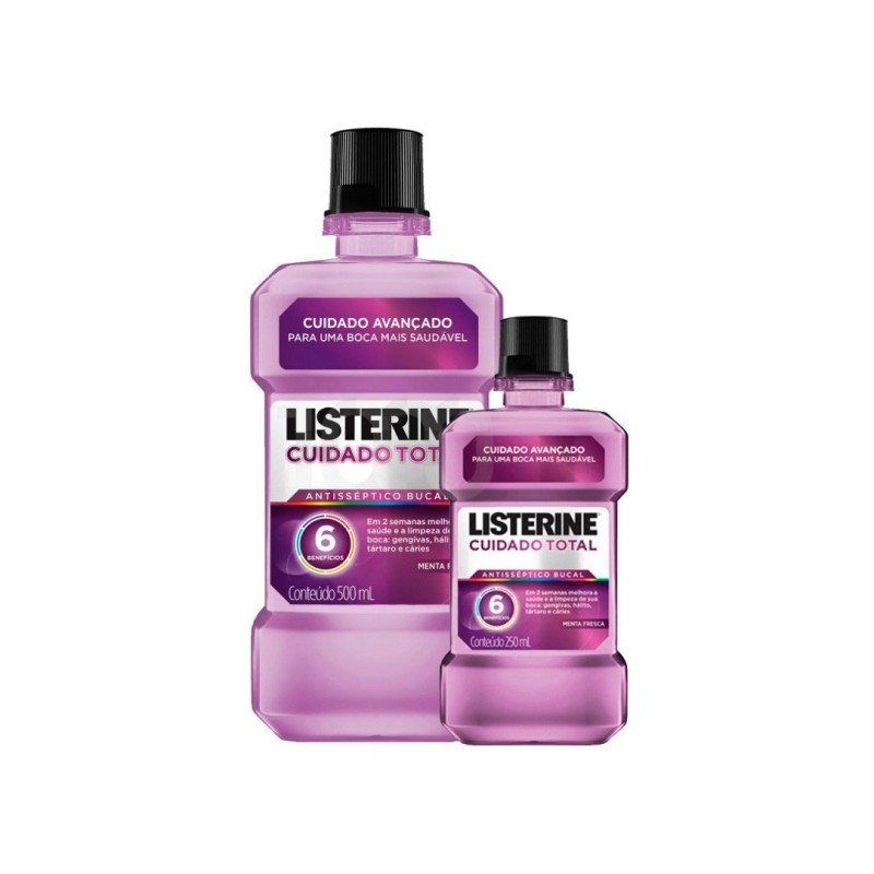 Listerine Cuidado Total 500Ml+250Ml