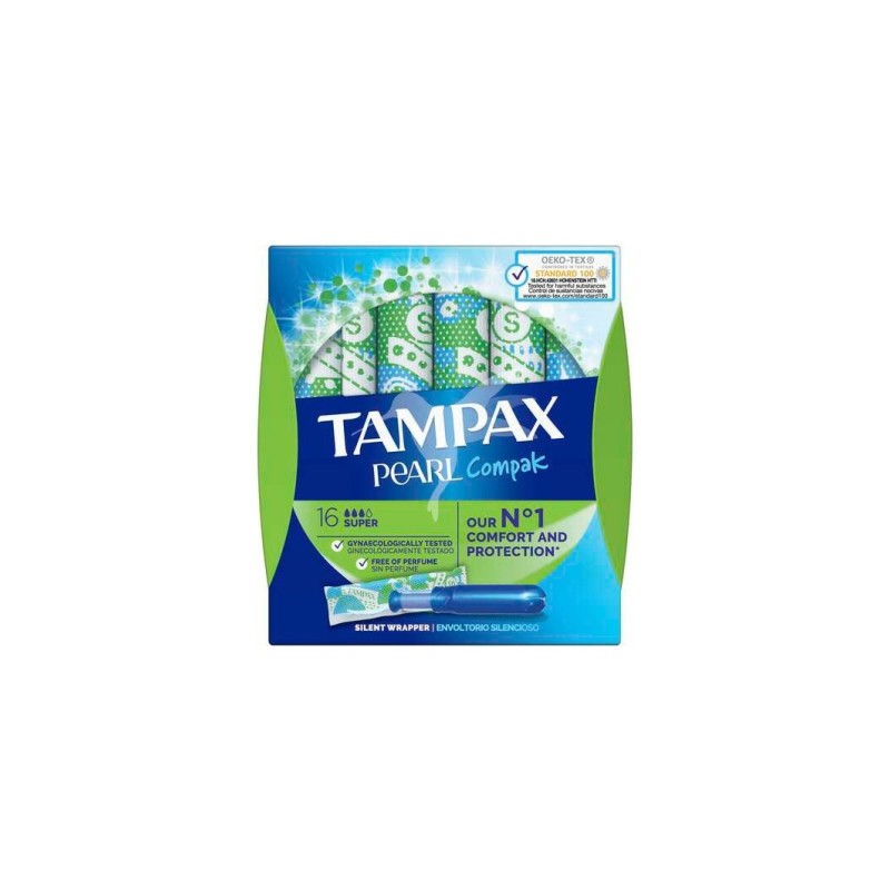 Tampax Compak Pearl Tampones Con Aplicador Super 16U