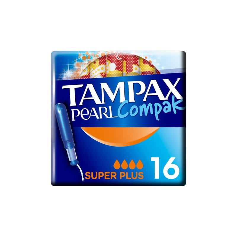 Tampax Compak Pearl Tampones Con Aplicador Super Plus 16U