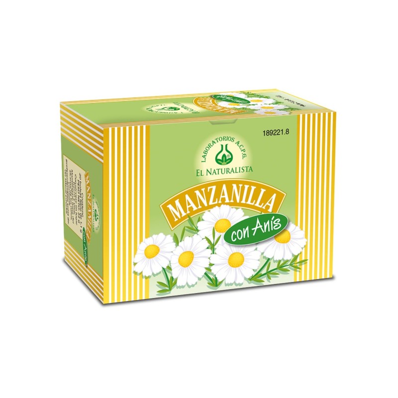 El Naturalista Infusión Manzanilla Con Anis 20 Sobres